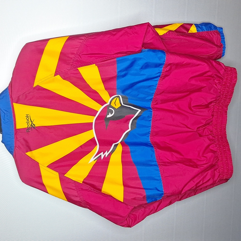 Vtg Reebok Arizona Cardinals Windbreaker Jacket NFL Pro Line